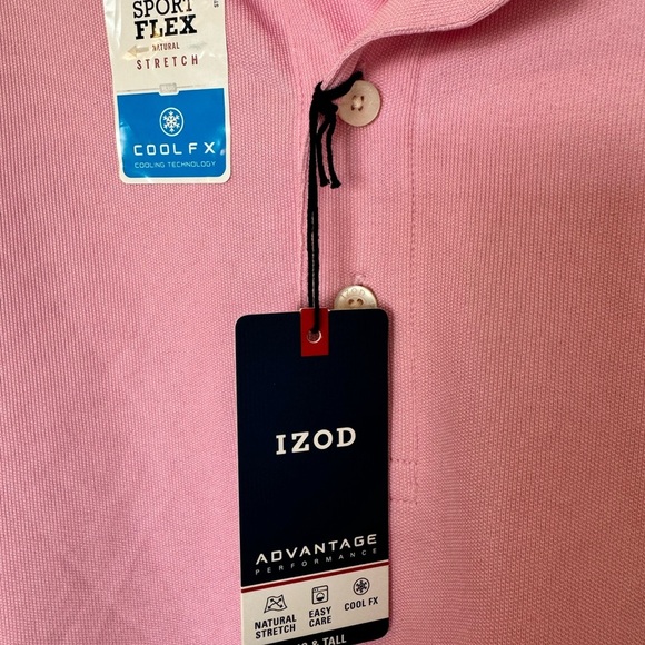 IZOD Big & Tall Performance Polo Mens 2XL Sport Flex Cool FX NWT - Picture 4 of 11